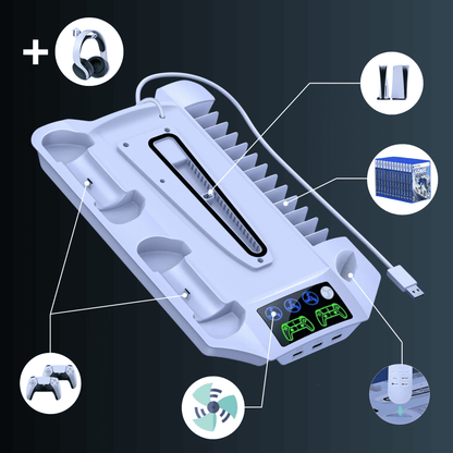 Studeazy™ - Socle Multifonction PS5 Fat/Slim/Pro